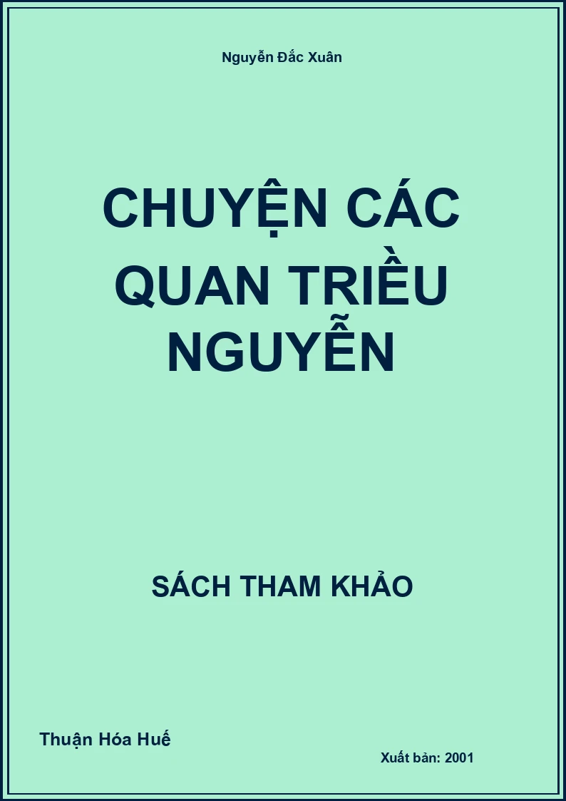 Chuyện các quan Triều Nguyễn