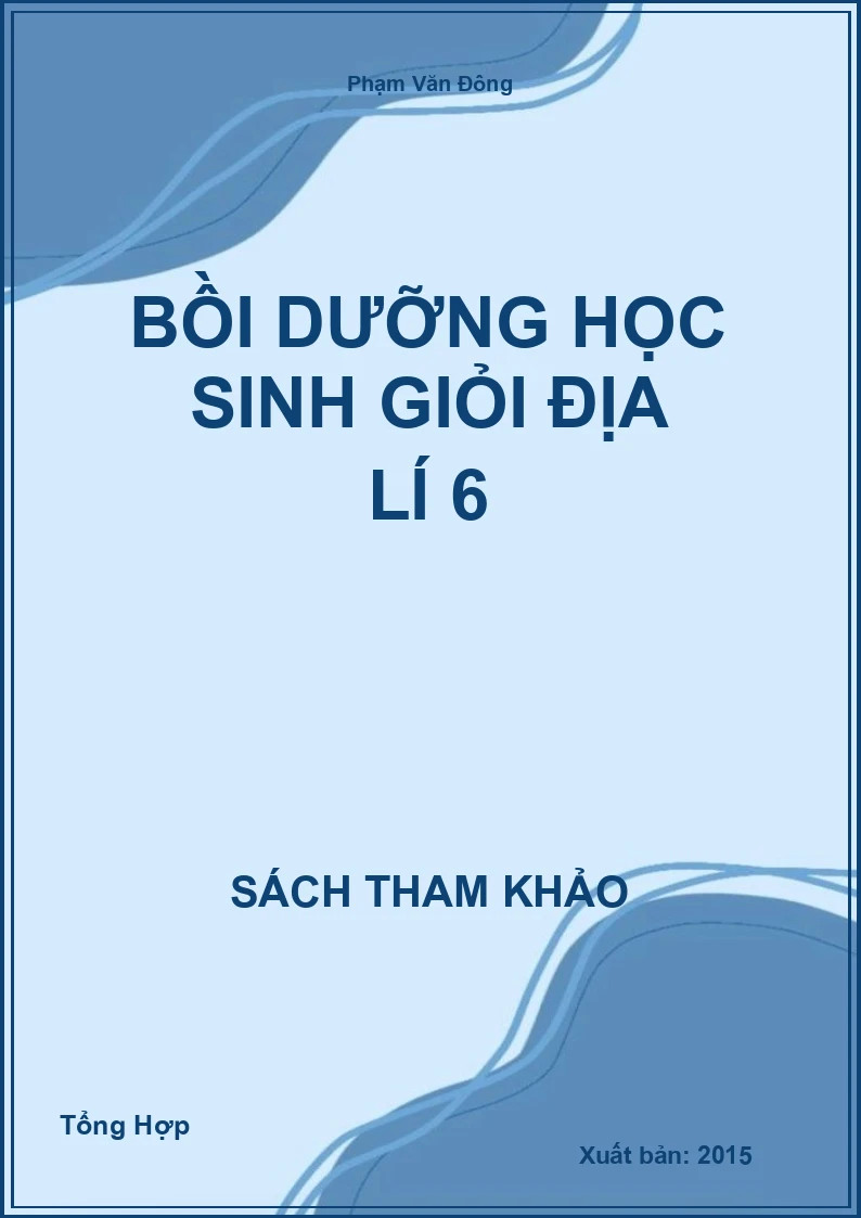Bồi dưỡng học sinh giỏi địa lí 6