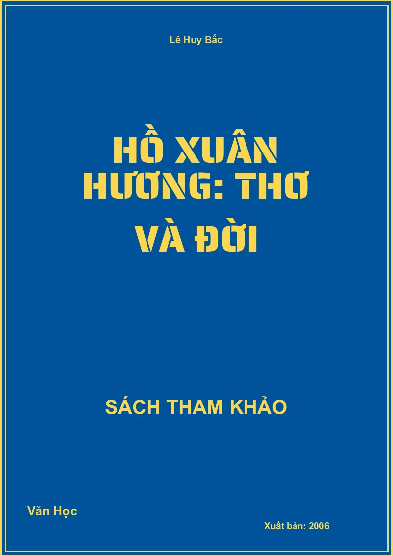 Hồ Xuân Hương: Thơ và đời