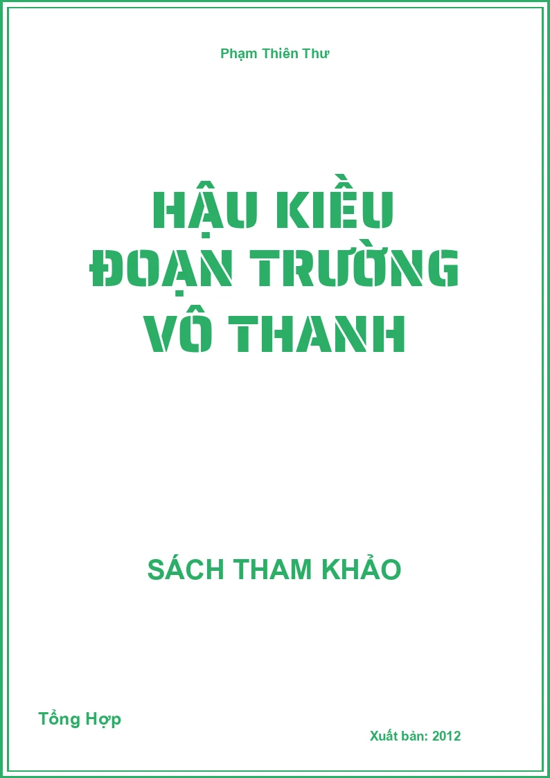 Hậu Kiều đoạn trường vô thanh