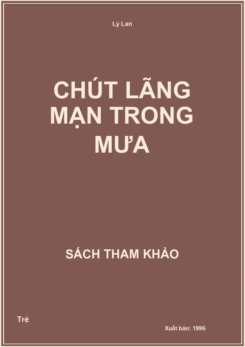 Chút lãng mạn trong mưa