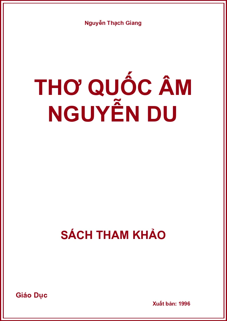 Thơ quốc âm Nguyễn Du