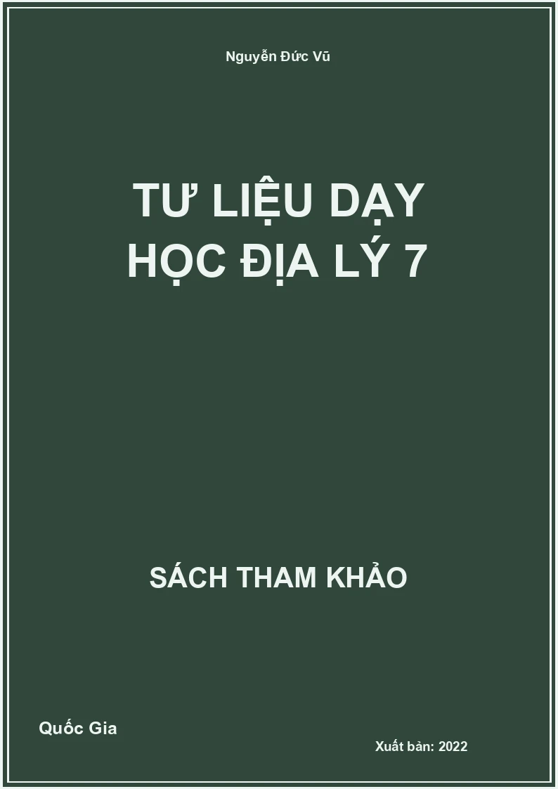 Tư liệu dạy học địa lý 7