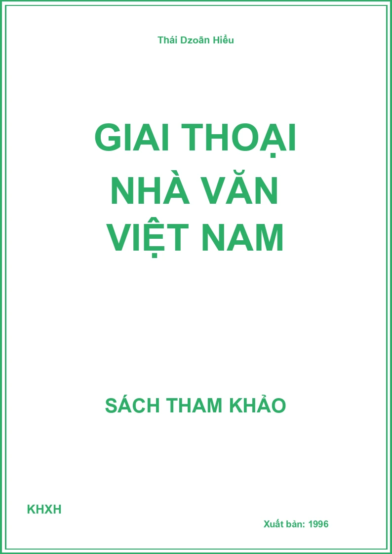 Giai thoại nhà văn Việt Nam