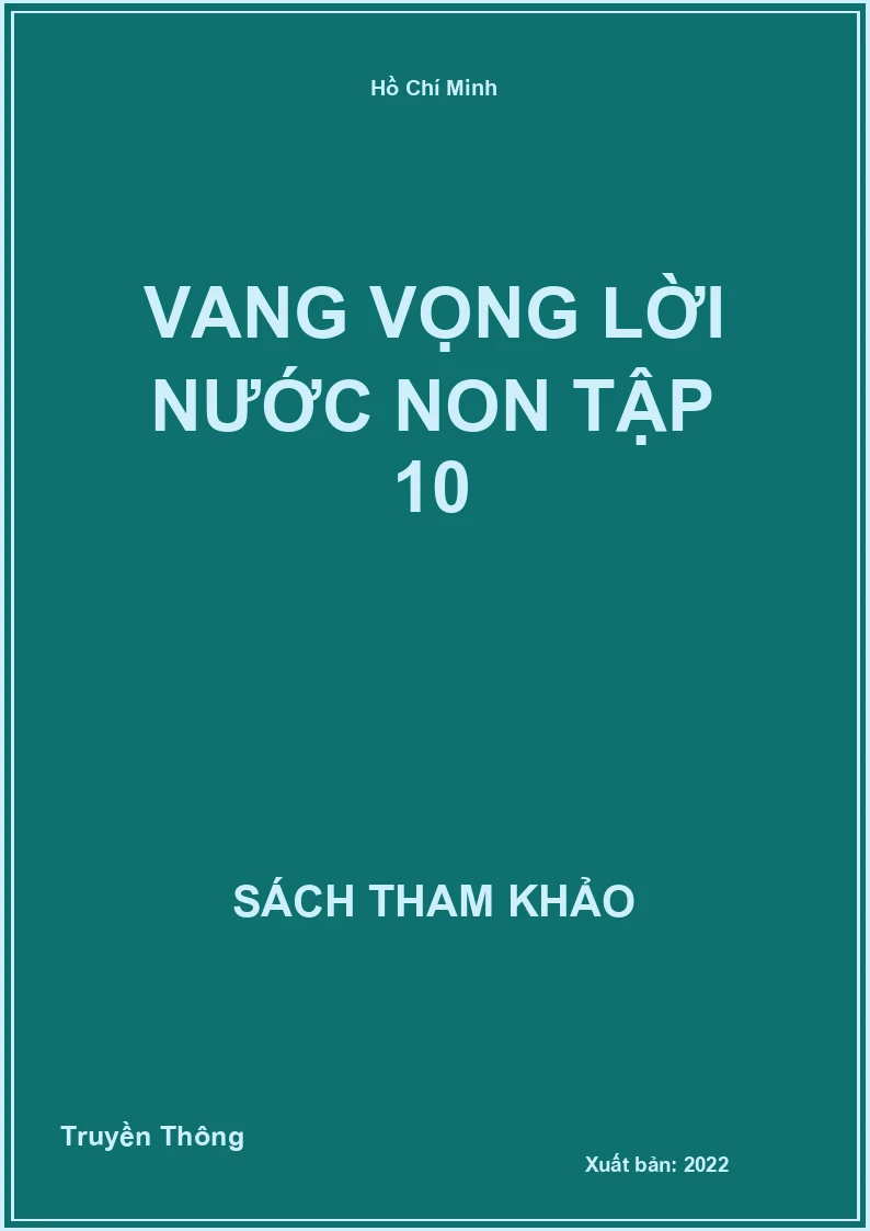 Vang vọng lời nước non Tập 10