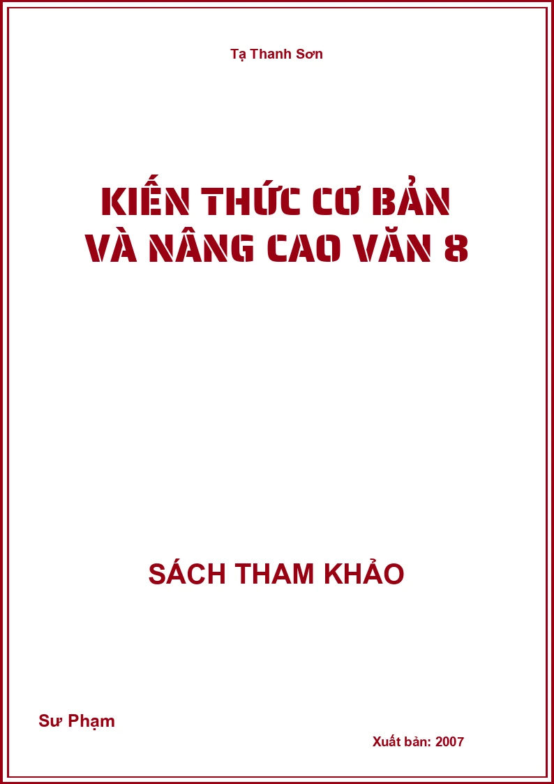 Kiến thức cơ bản và nâng cao văn 8