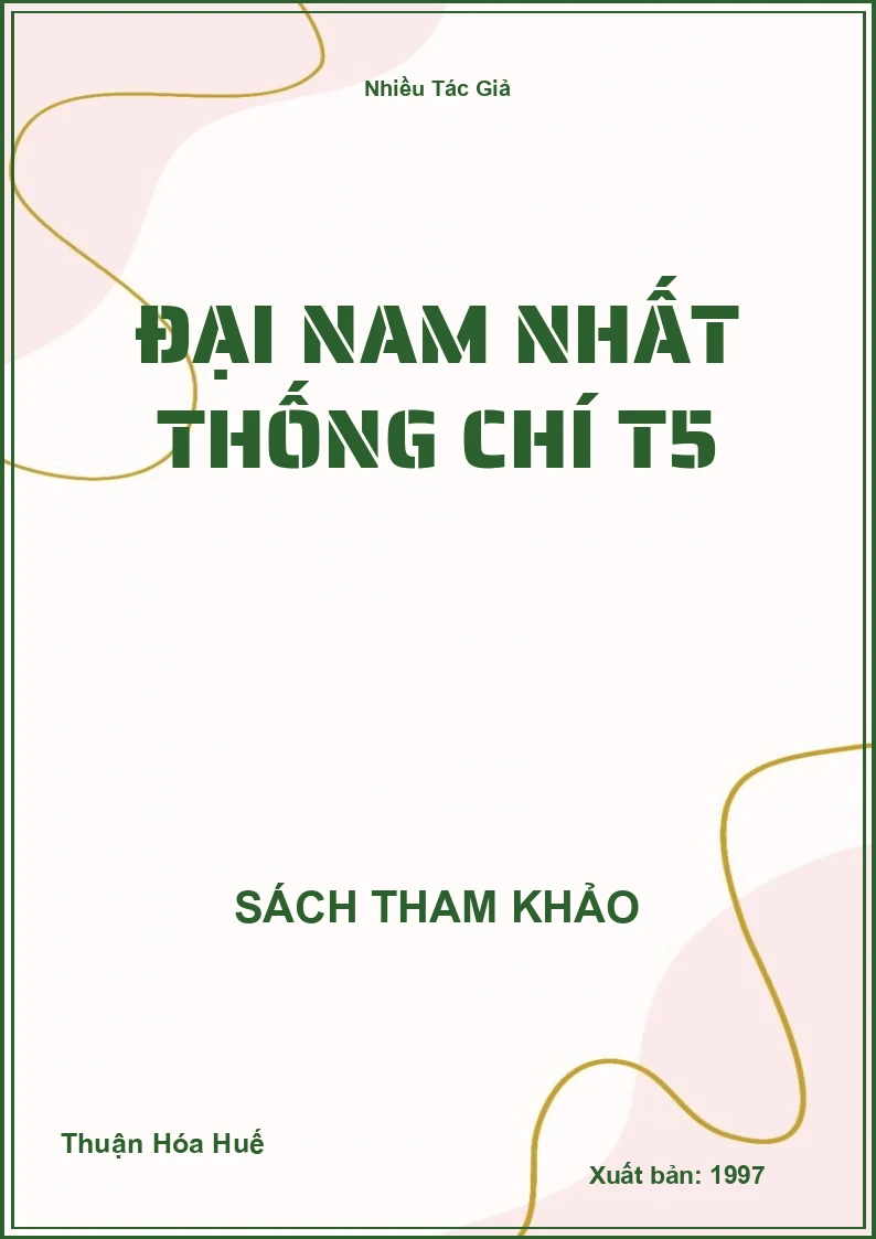 Đại Nam nhất thống chí T5