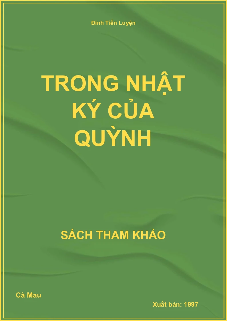 Trong nhật ký của Quỳnh