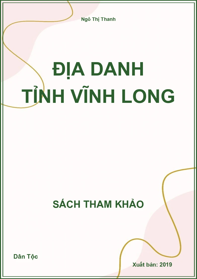 Địa danh tỉnh Vĩnh Long