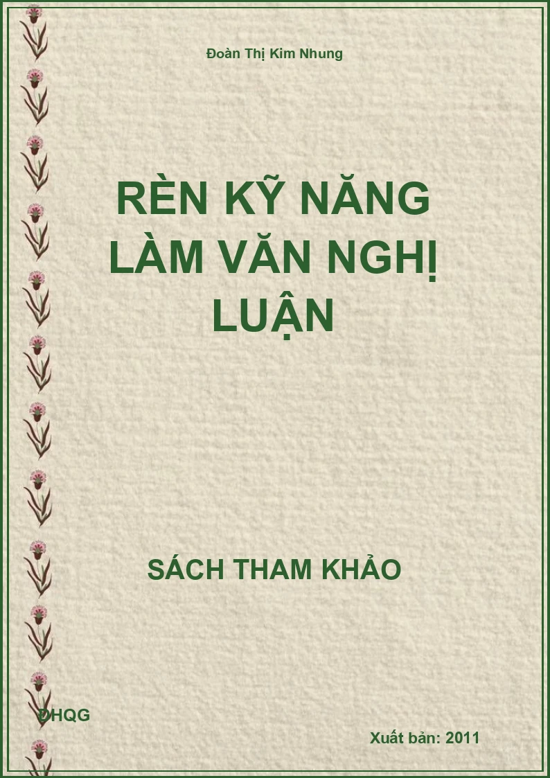 Rèn kỹ năng làm văn nghị luận