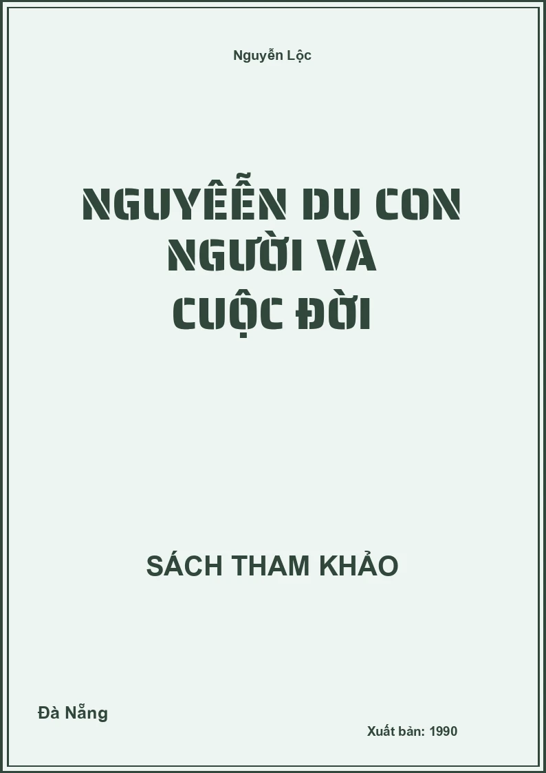 Nguyêễn Du con người và cuộc đời
