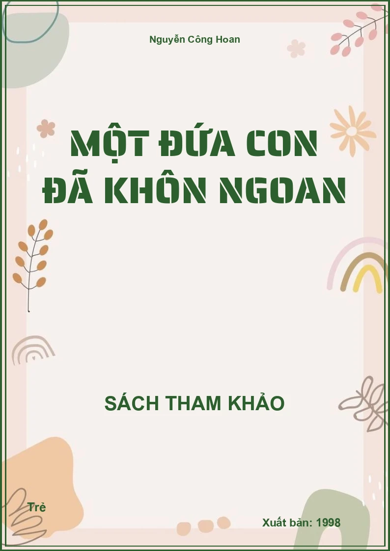 Một đứa con đã khôn ngoan