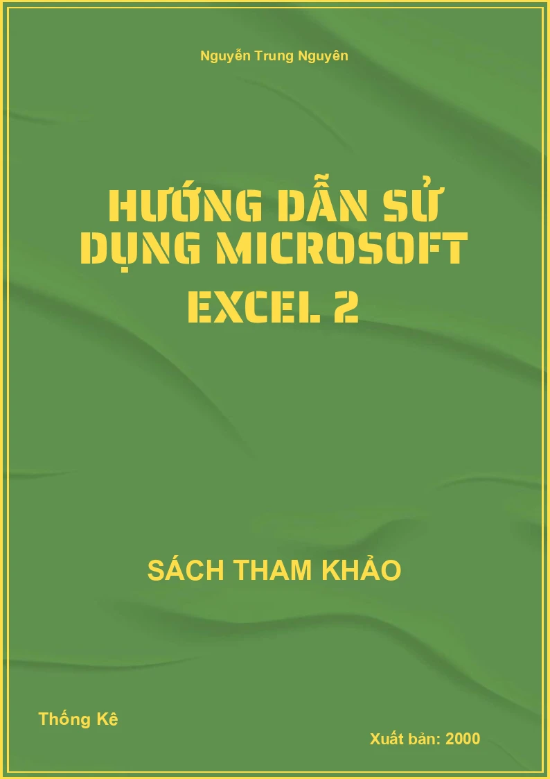 Hướng dẫn sử dụng microsoft Excel 2