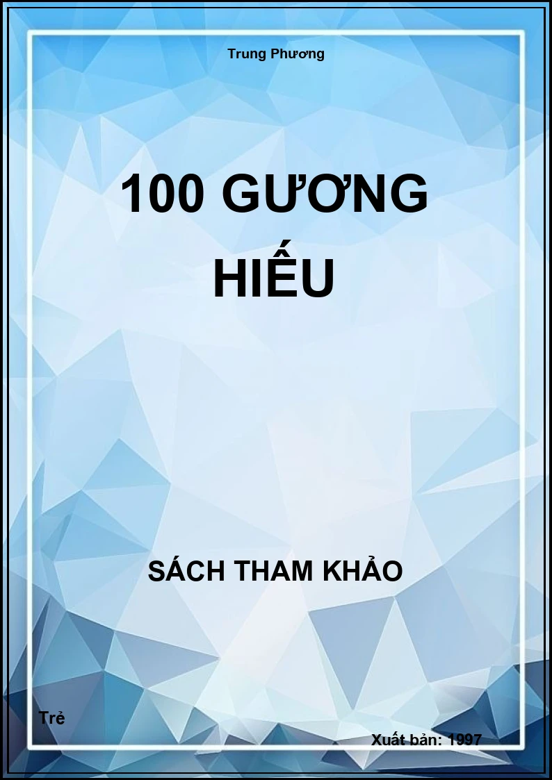 100 gương hiếu