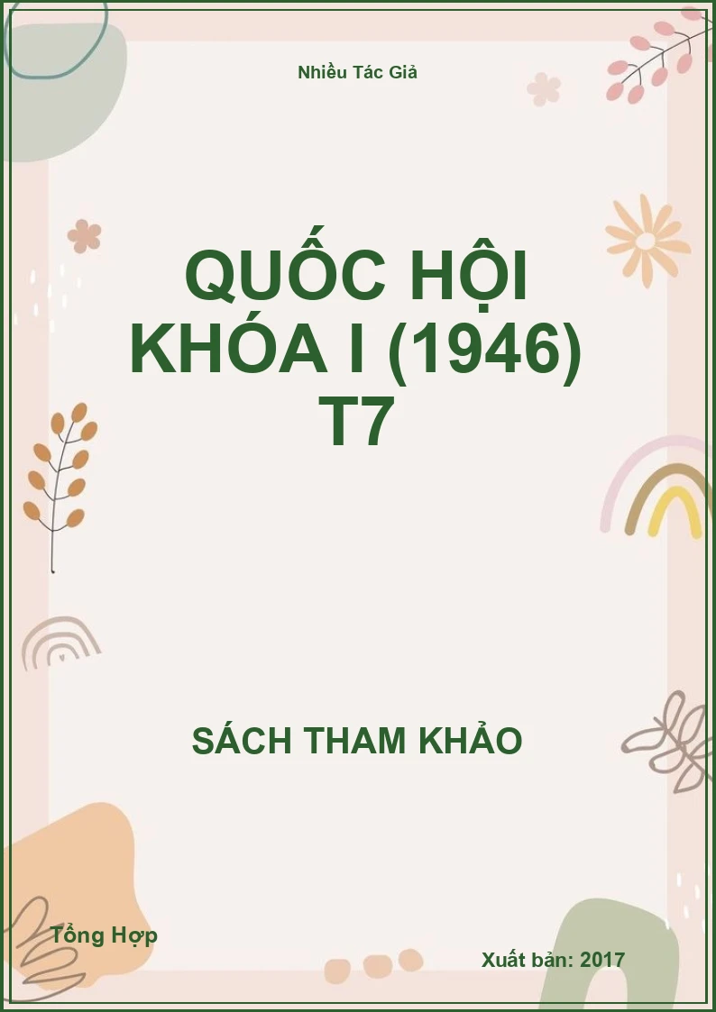 Quốc hội khóa I (1946) T7