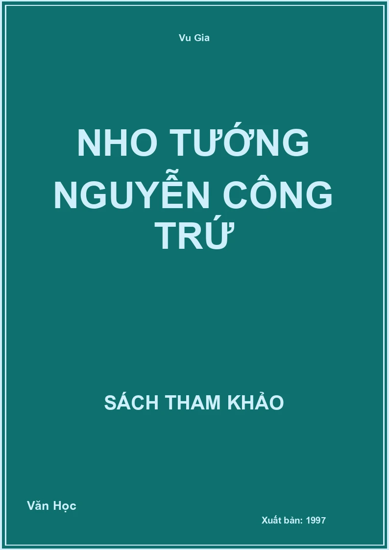 Nho tướng Nguyễn Công Trứ