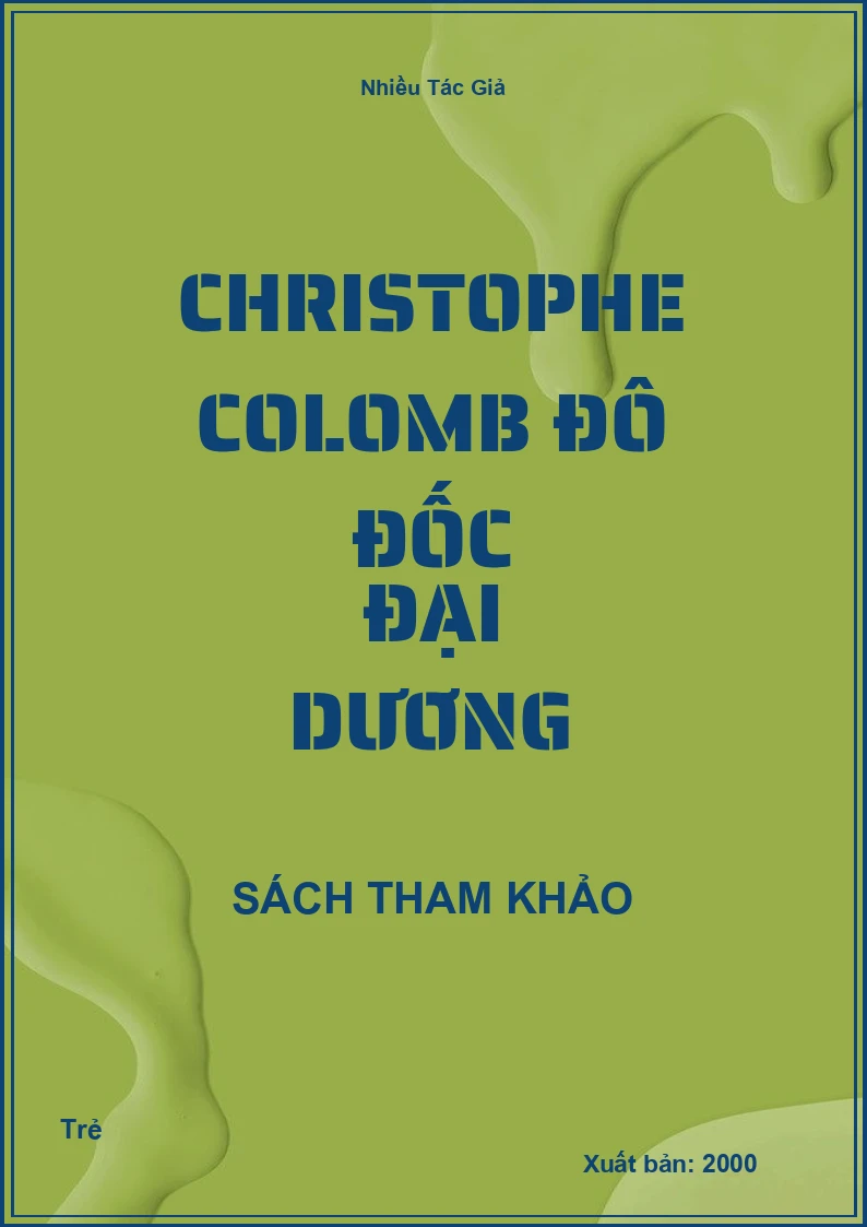 Christophe colomb đô đốc đại dương