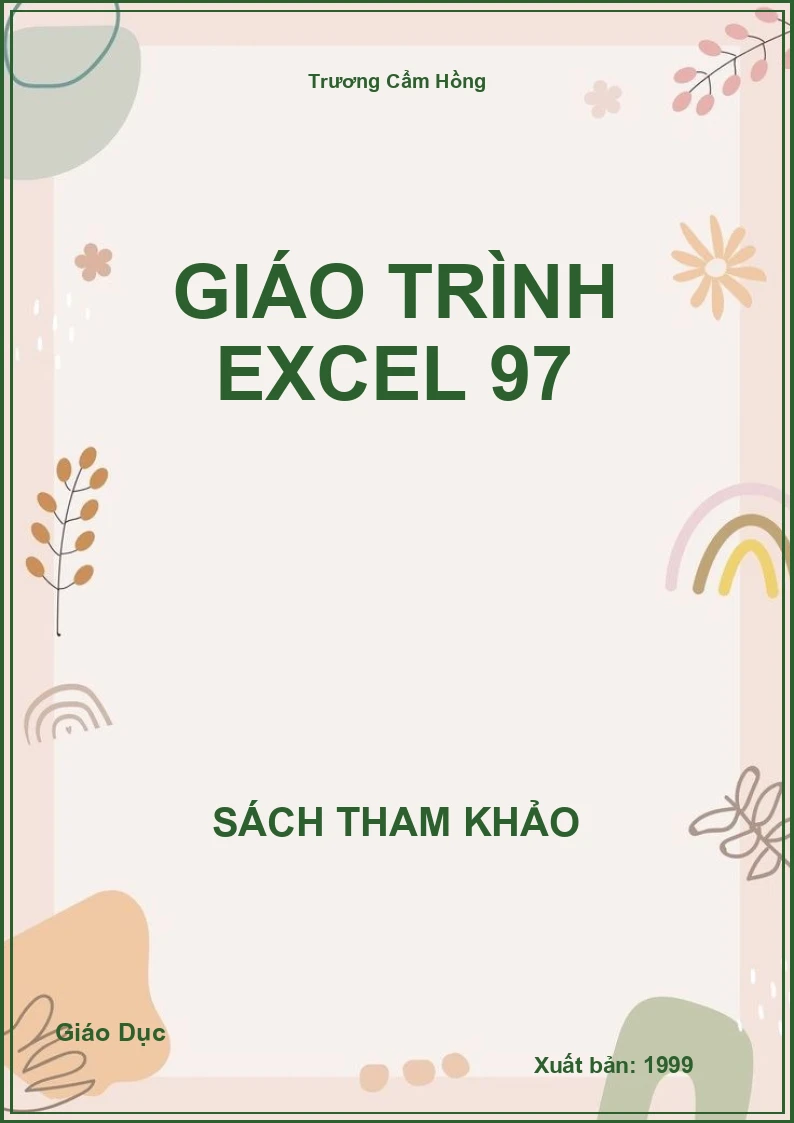 Giáo trình Excel 97
