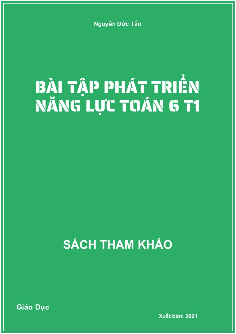 Bài tập phát triển năng lực Toán 6 T1