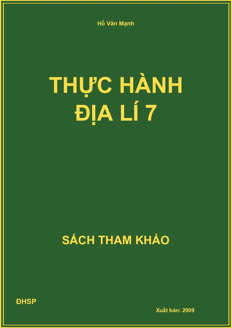 Thực hành địa lí 7