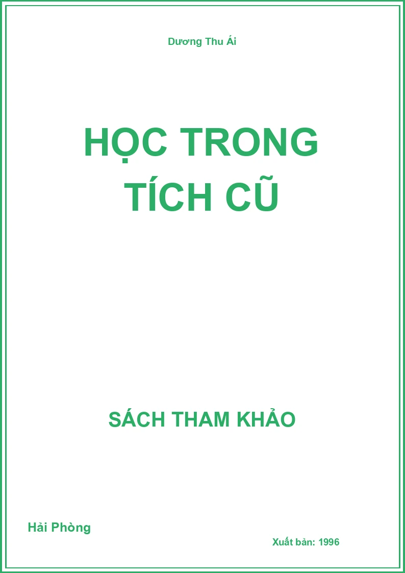 Học trong tích cũ