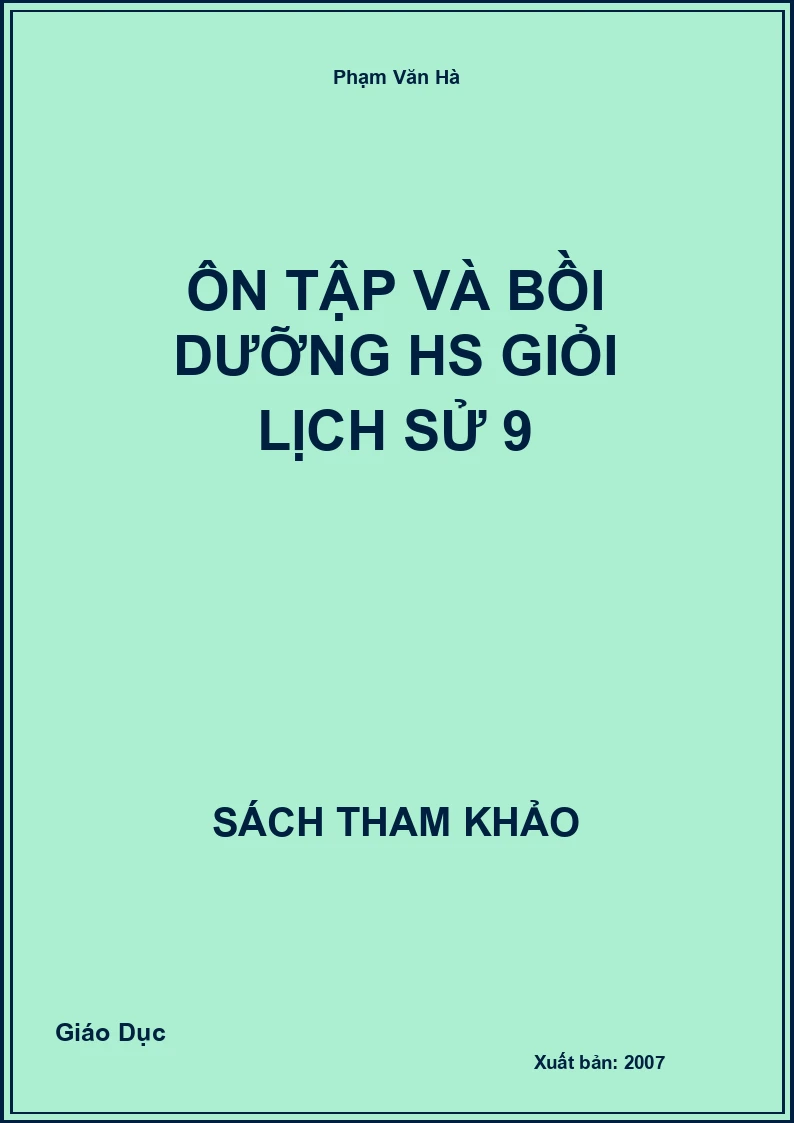 Ôn tập và bồi dưỡng HS giỏi lịch sử 9