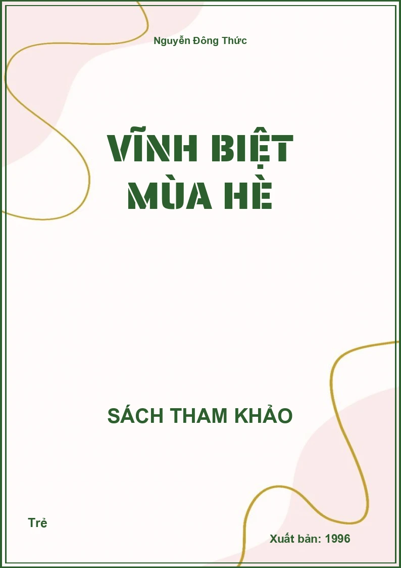 Vĩnh biệt mùa hè