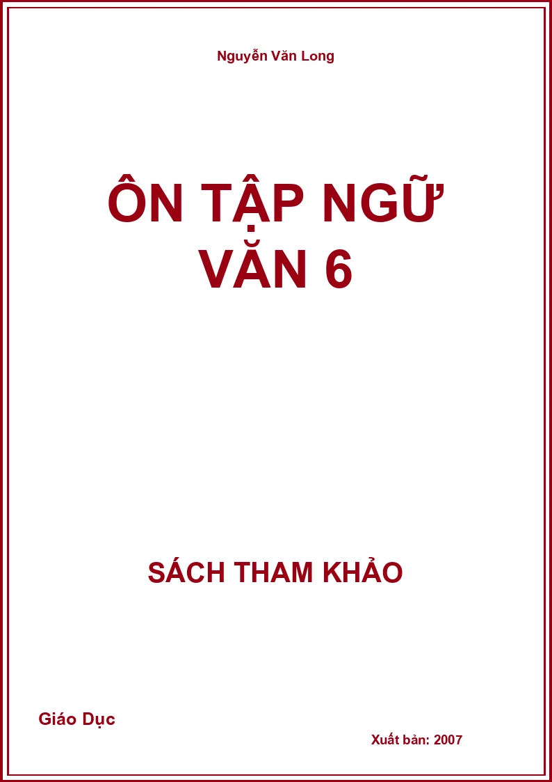 Ôn tập Ngữ Văn 6