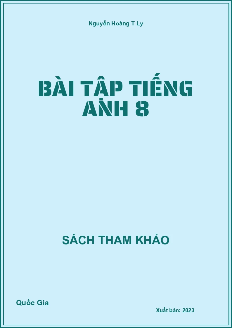 Bài tập Tiếng Anh 8