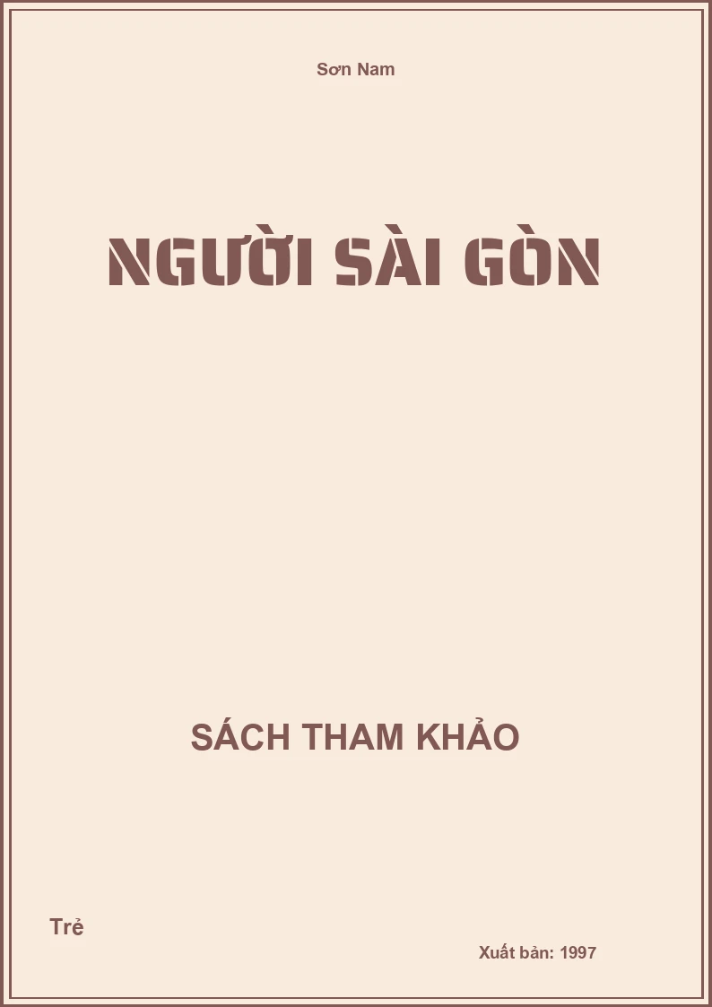 Người Sài Gòn
