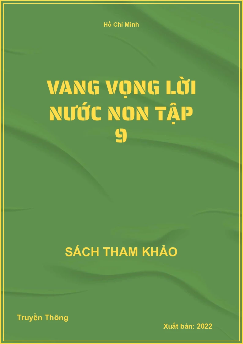 Vang vọng lời nước non Tập 9