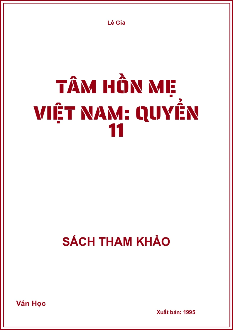 Tâm hồn mẹ Việt Nam: Quyển 11