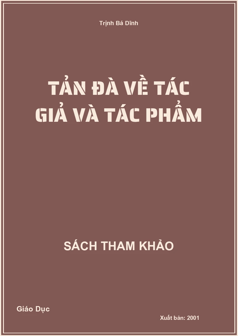 Tản Đà về tác giả và tác phẩm