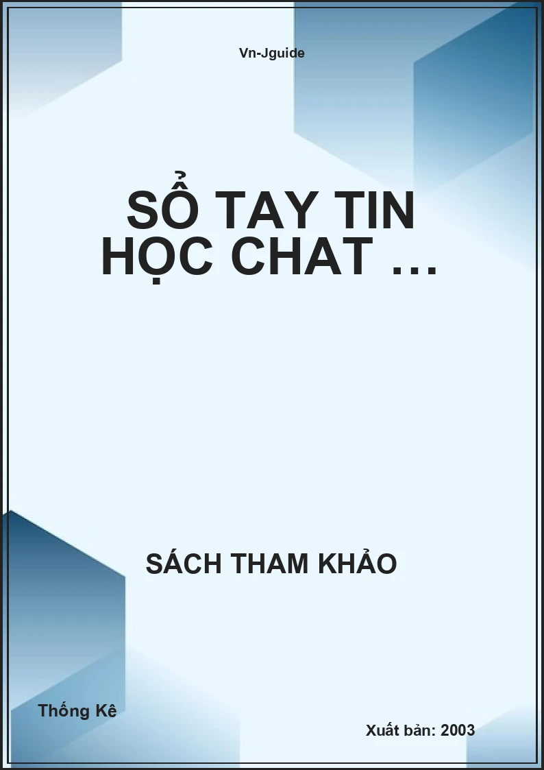 Sổ tay tin học chat …