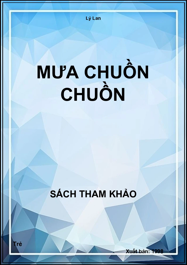 Mưa chuồn chuồn