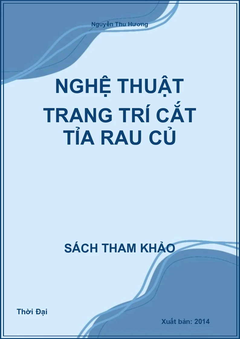 Nghệ thuật trang trí cắt tỉa rau củ