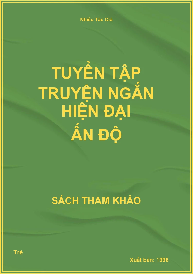 Tuyển tập truyện ngắn hiện đại Ấn Độ