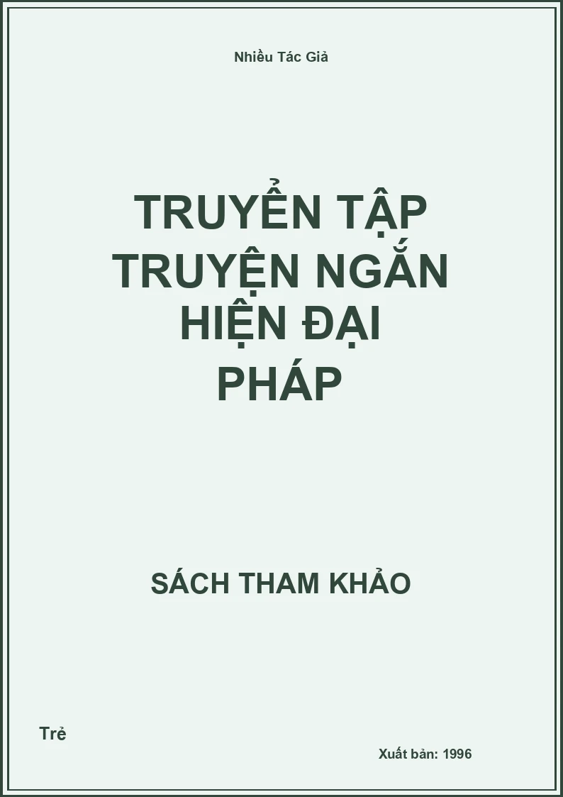 Truyển tập truyện ngắn hiện đại Pháp