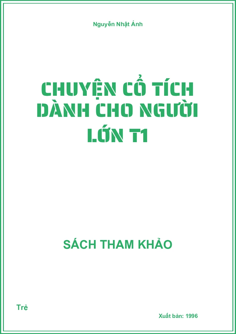 Chuyện cổ tích dành cho người lớn T1