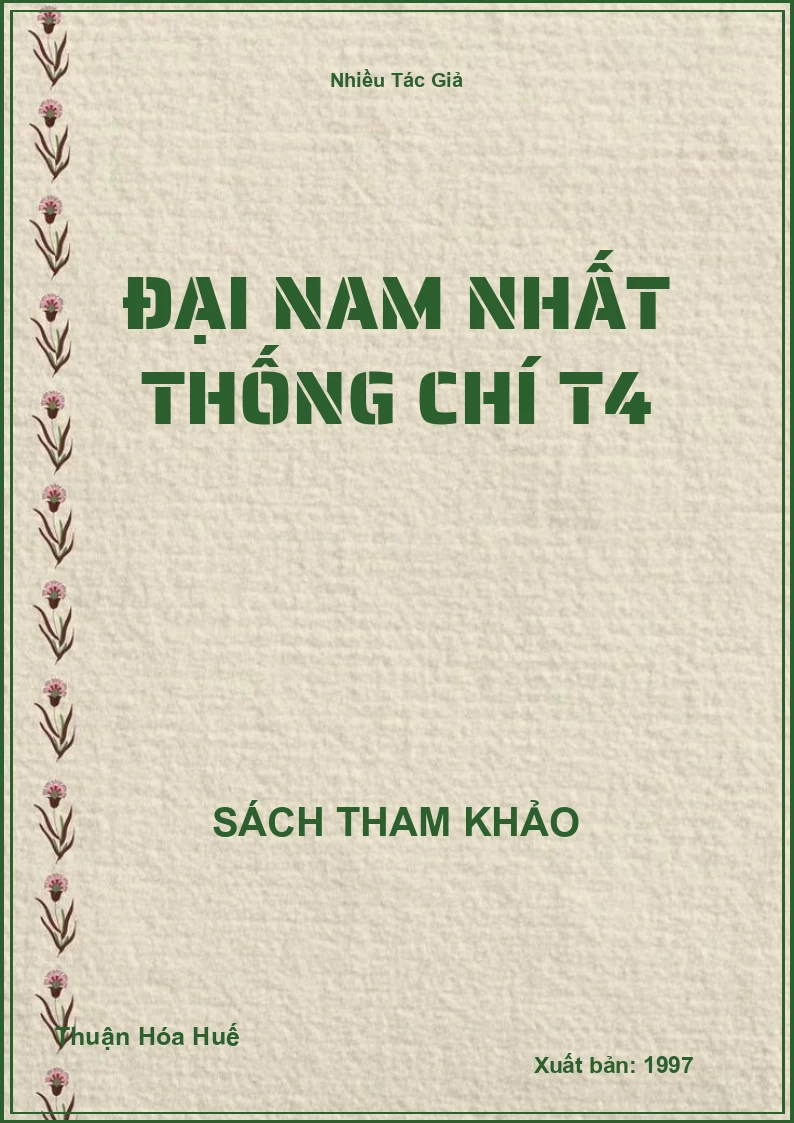 Đại Nam nhất thống chí T4