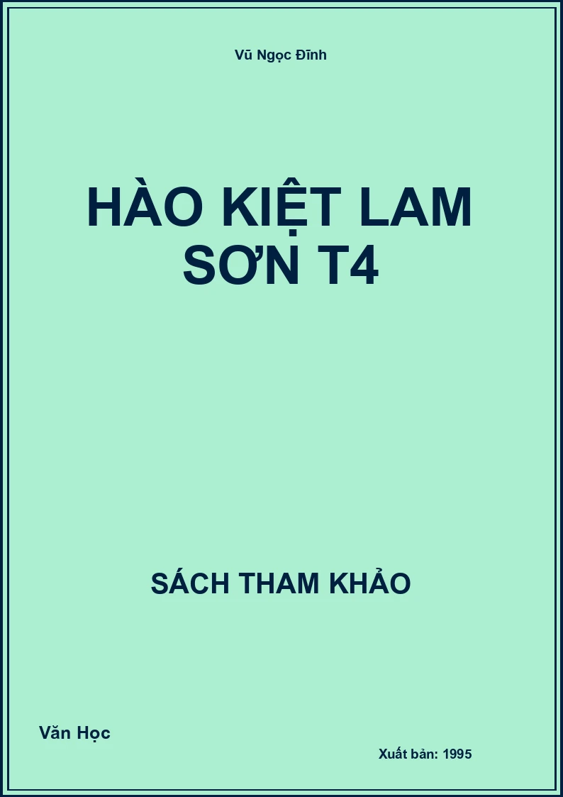 Hào kiệt lam sơn T4