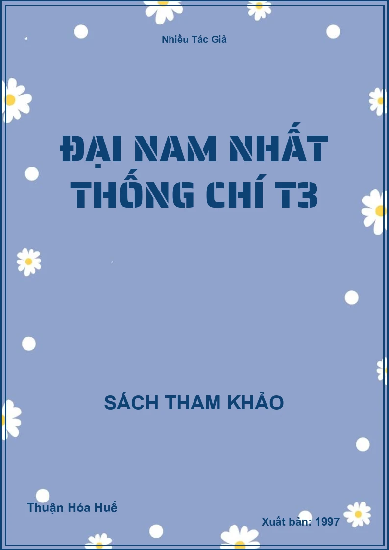 Đại Nam nhất thống chí T3
