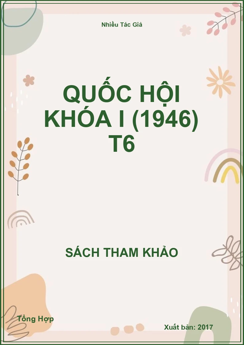 Quốc hội khóa I (1946) T6