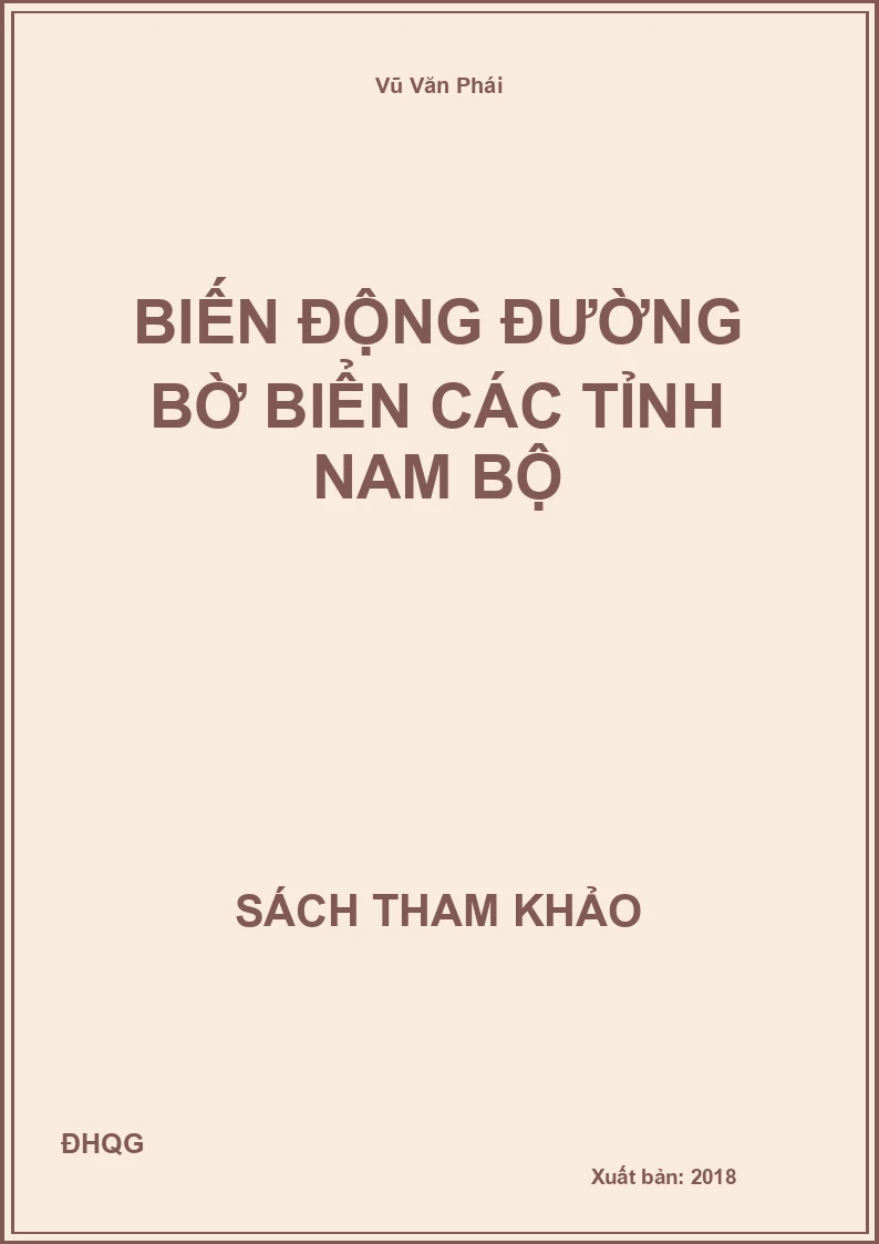 Biến động đường bờ biển các tỉnh nam bộ