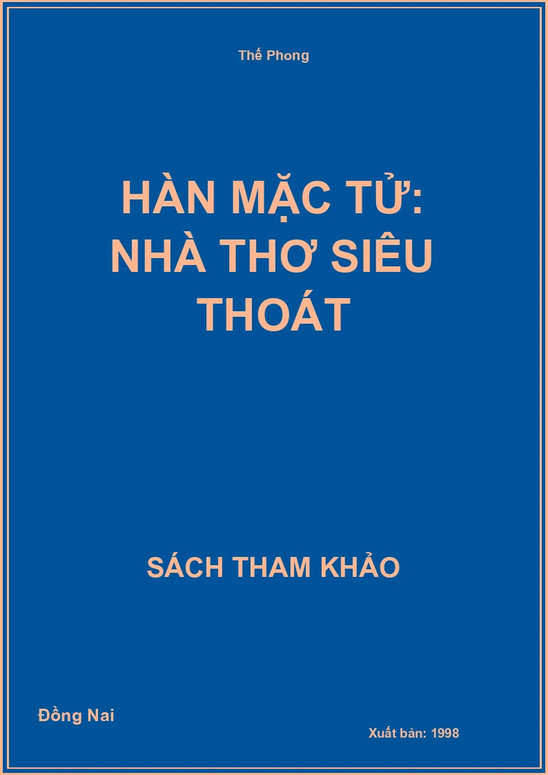 Hàn Mặc Tử: nhà thơ siêu thoát