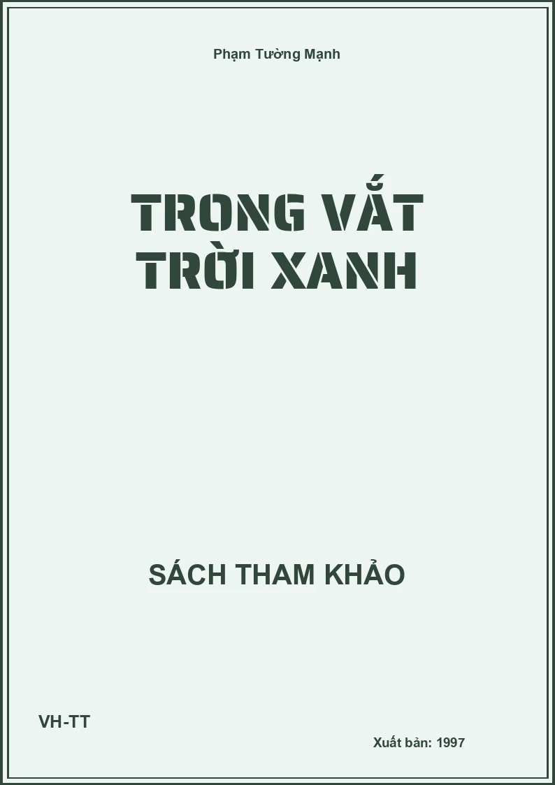 Trong vắt trời xanh