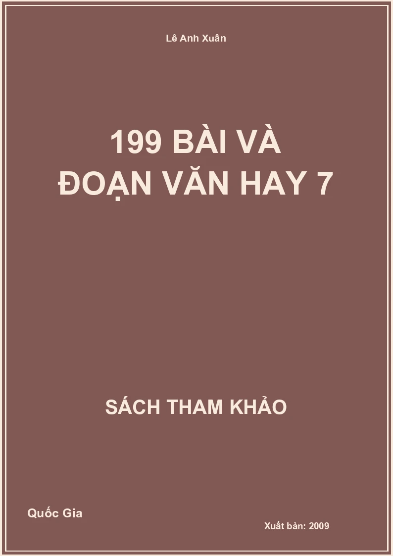 199 Bài và đoạn văn hay 7