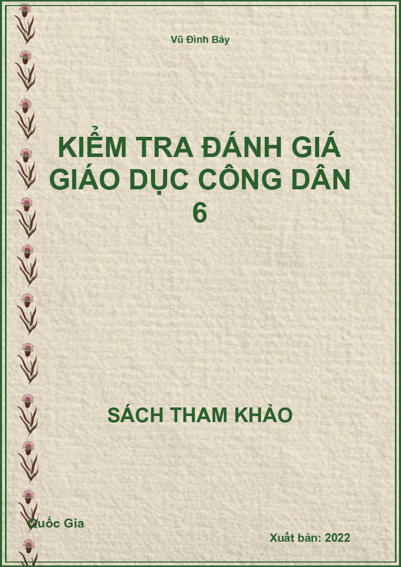Kiểm tra đánh giá Giáo dục công dân 6