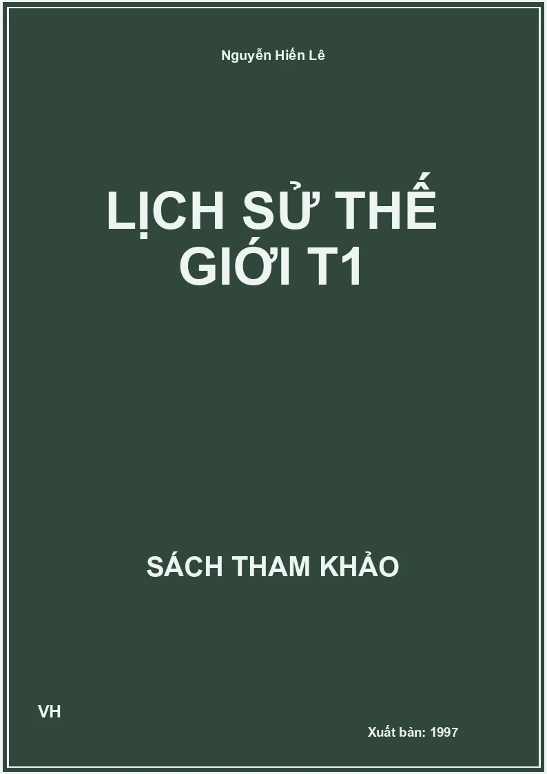 Lịch sử thế giới T1