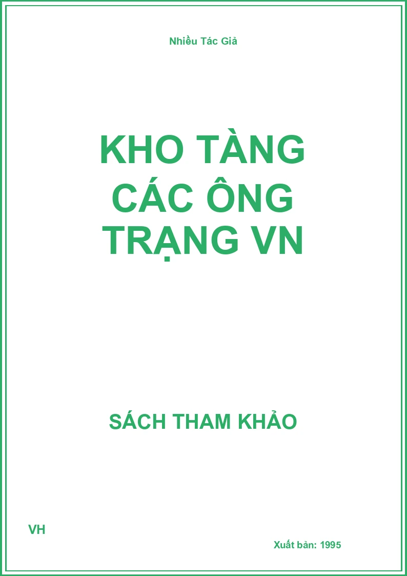Kho tàng các ông Trạng VN